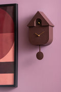 Dark Brown and Metallic Gold, Modern Cuckoo Wall Clock - Oro by Karlsson