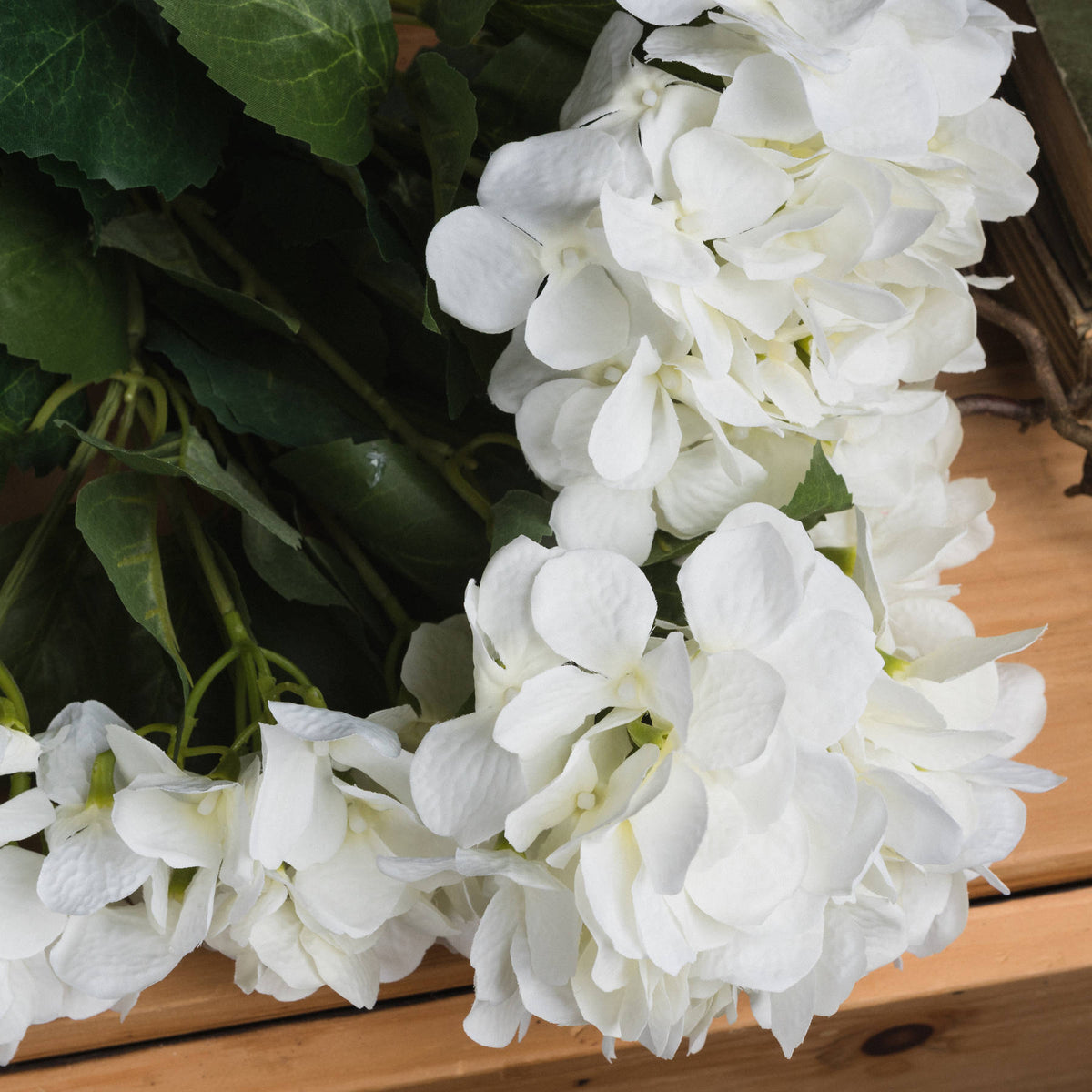 Single Stem, White Hydrangea Bouquet
