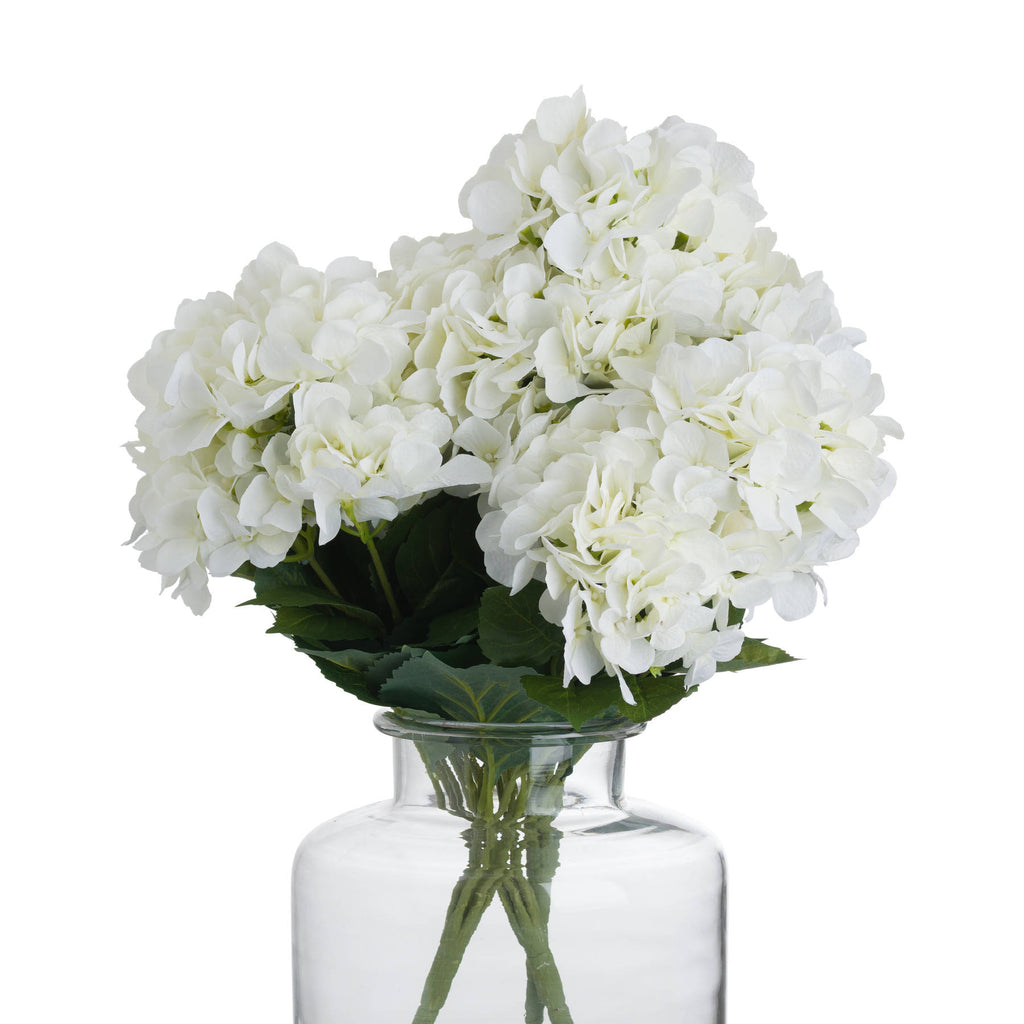 Single Stem, White Hydrangea Bouquet