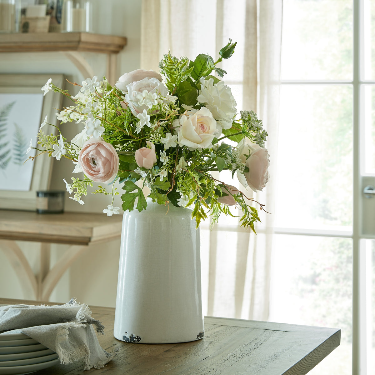 Single Stem, Pastel Pink Ranunculus