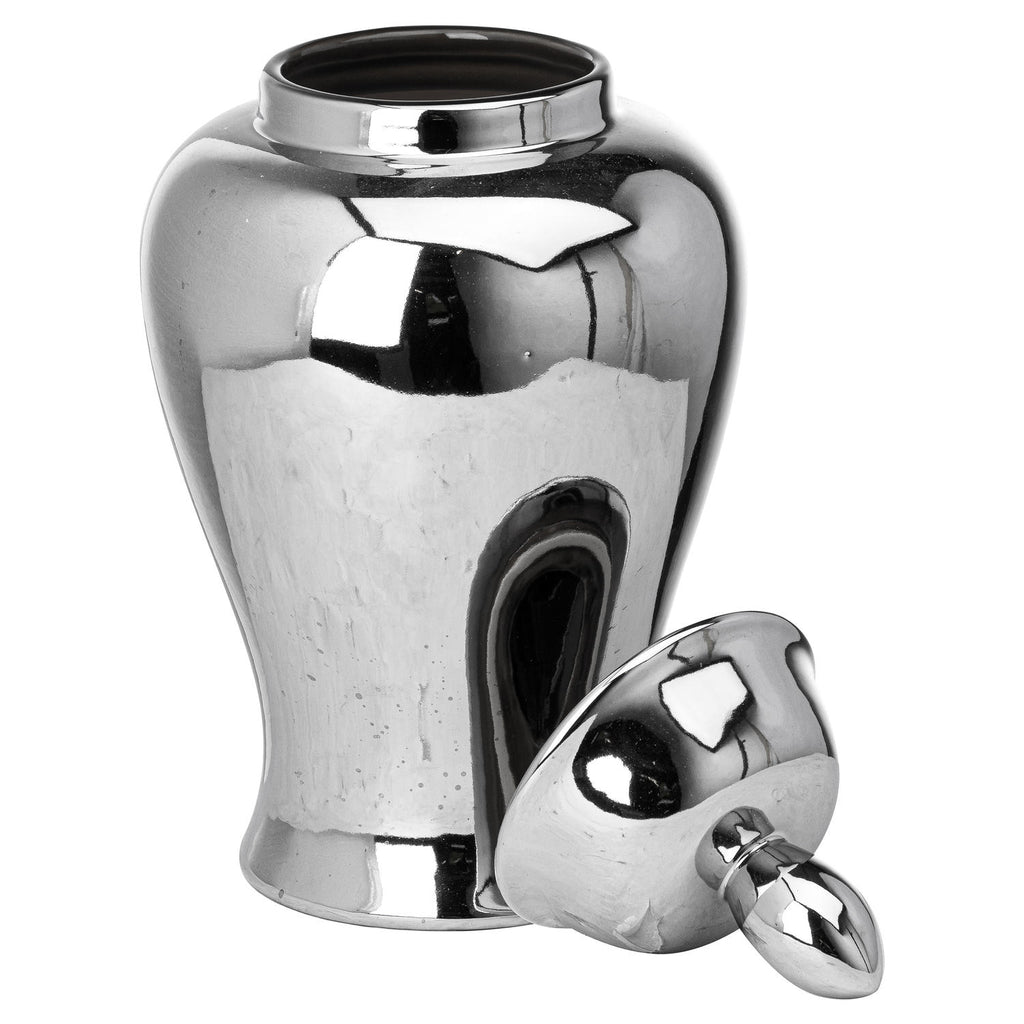 Chrome Large Ginger Jar, 36cm