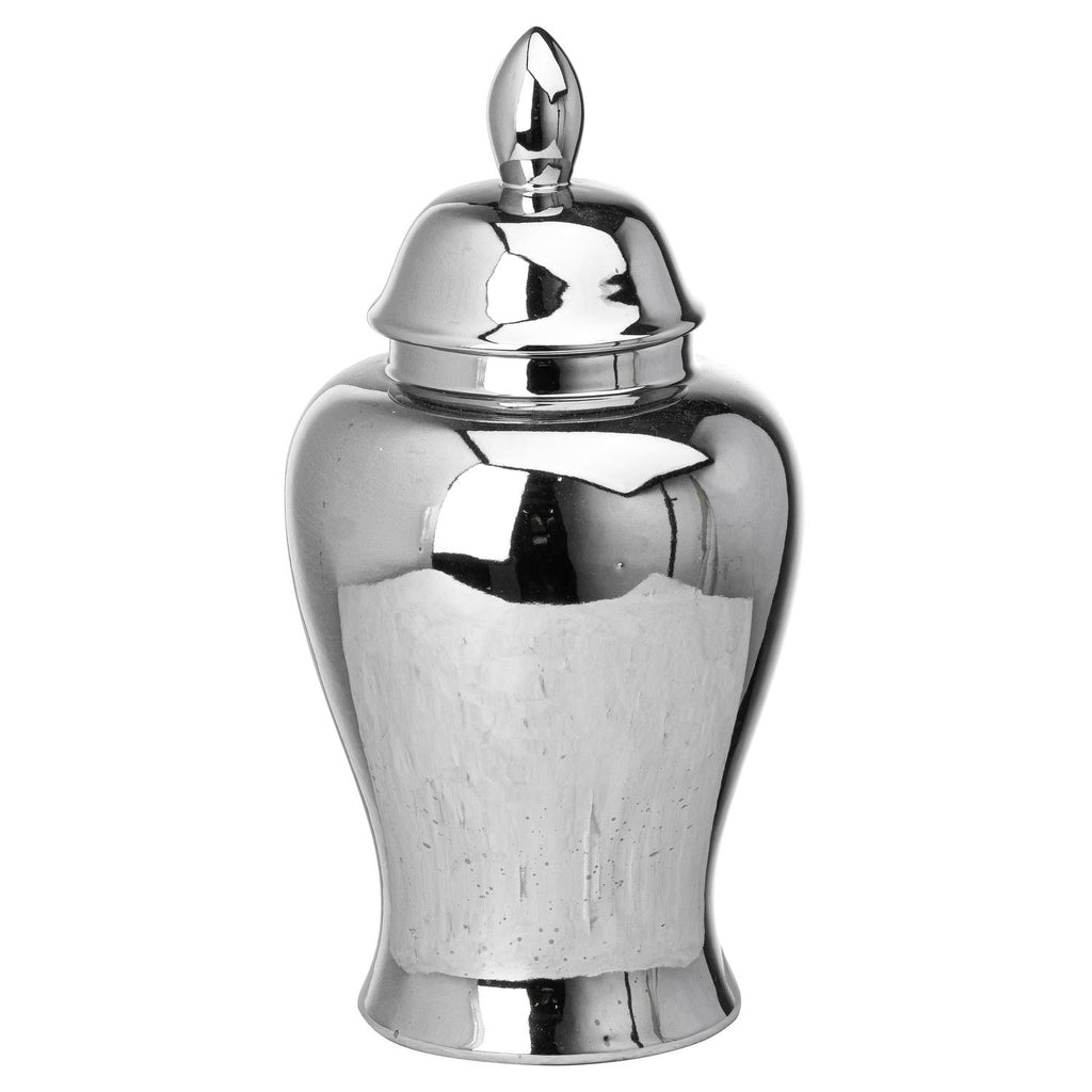 Chrome Large Ginger Jar, 36cm