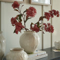White Ceramic, Numa Round Vase