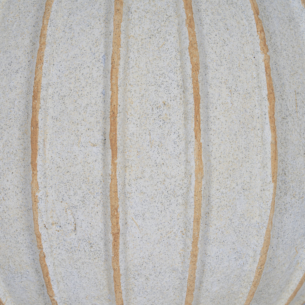 Medium White Ceramic, Grove Globe Vase, 25cm