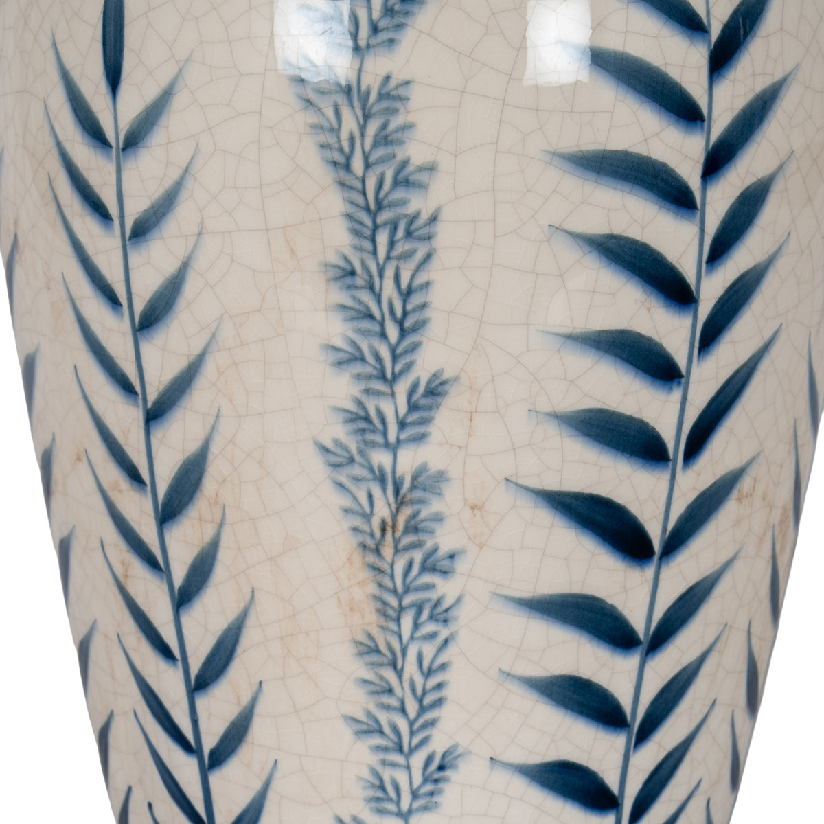 Blue Flora Juniper Ceramic Vase