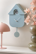Soft Blue, Modern Cuckoo Wall Clock - by Karlsson