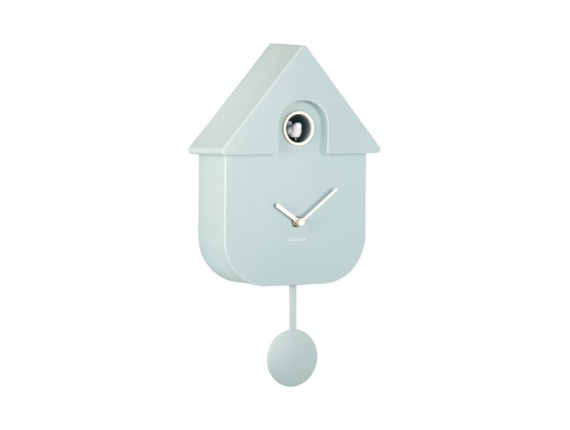 Soft Blue, Modern Cuckoo Wall Clock - by Karlsson
