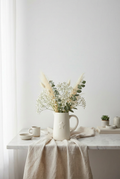 Ceramic White Jug with Star