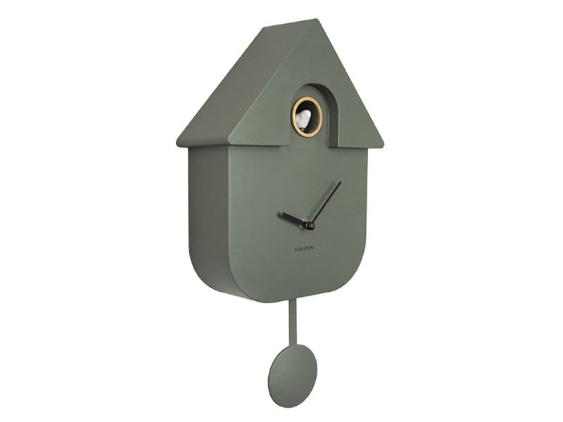 Jungle Green, Modern Cuckoo Wall Clock - by Karlsson