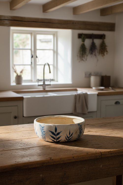 Botanical Bowl in Farmhouse Kitchen — Original