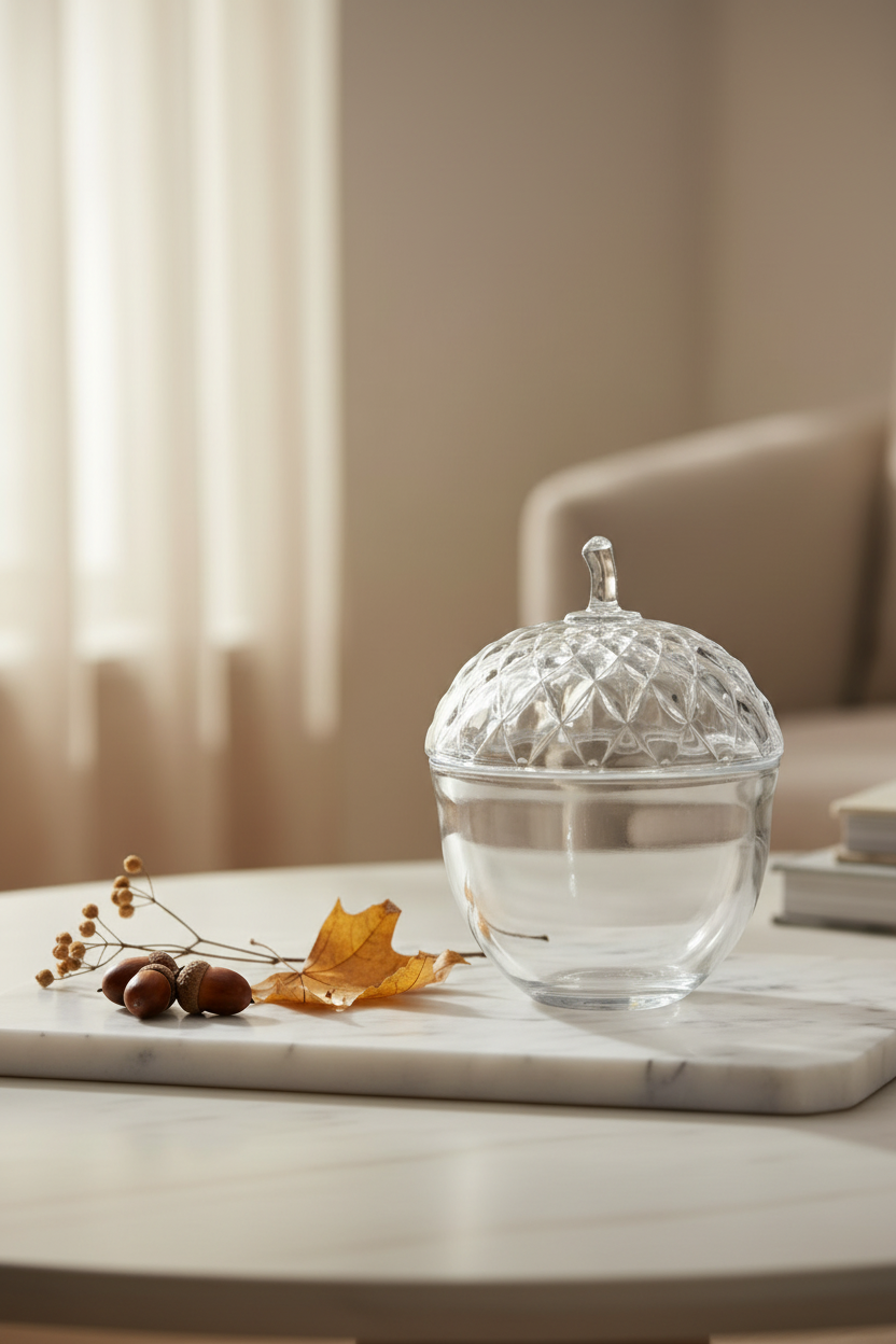 Glass Acorn Pot - 2:3 portrait