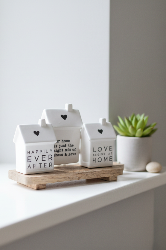 Wooden Board House Bundle in bright Scandinavian interior setting